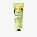 caring hand cream with organic avocado oil