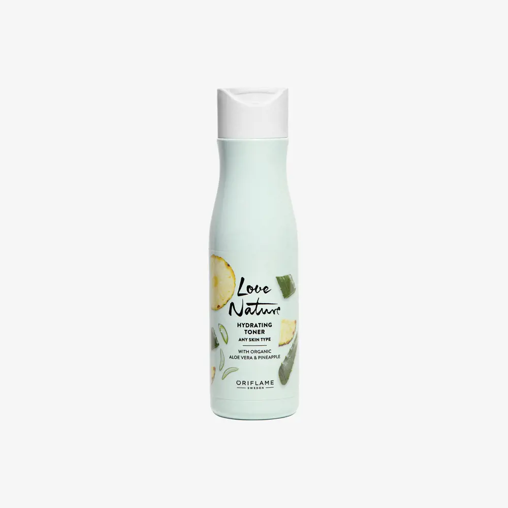 hydrating toner with organic aloe vera & pineapple
