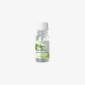 purifying face oil with organic tea tree & lime