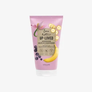 up loved nourishing leave in conditioner with upcycled banana flower & organic acai